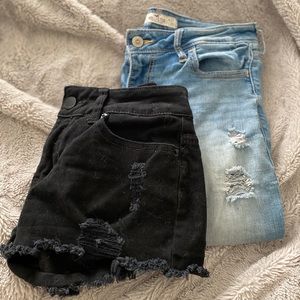 Hollister Skinny Jeans and Shorts Bundle